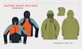 create professional clothing tech pack and flat sketch