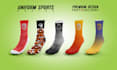 create 3d mockup unique socks design pattern sublimation