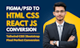 convert psd to html, figma to html, pdf or xd to html css bootstrap website