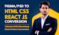 convert psd to html, figma to html, pdf or xd to html css bootstrap website