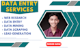do fastest and accurate data entry, web research jobs