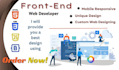 be your professional front end developer expert