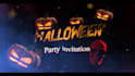 make dinamic halloween party invitation video