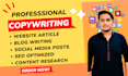 write SEO optimized website copywriting for tech and business