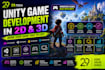 develop a professional unity 2d or 3d mobile game