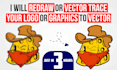 trace or redraw your logo, graphics HD png, jpg, ai or eps