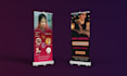 design creative eye catching roll up banner for your business