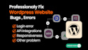 fix wordpress bug, fix woo commerce error, and fix wordpress error and issues