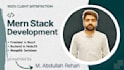 be your frontend backend developer in reactjs nodejs
