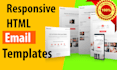 design HTML email template newsletter