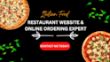 create restaurant website with a seamless ordering system