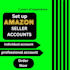 create ,setup your amazon business  individual seller accounts