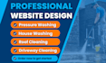 do well designed pressure washing website, power washing website