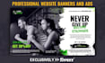 design professional website banners and ads