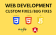 help with javascript, HTML, CSS and website bug fixes