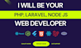 be full stack web developer php laravel software developer react node