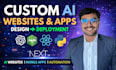 build custom ai saas, chatbots, and ai web and mobile applications