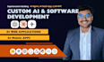 build ai web app, ai saas platform, ai chatbot and ai agent as ai engineer