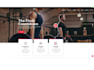 create an appealing gym exercise sports, and workout website