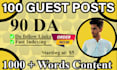 write and publish 5 guest posts on high da 90 websites