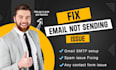 fix wordpress email not sending or spam, contact form issue, gmail SMTP setup