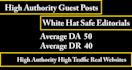 provide high authority guest post white hat SEO