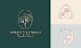 design hand drawn botanical boho logo for feminine business