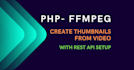create a images from online video link in PHP