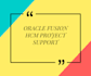 do oracle fusion hcm support and training