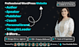 design a professional speaker, publisher, author, coach, personal brand website