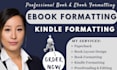 do hardcover ebook formatting, paperback, kindle book formatting, layout design
