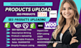 upload products or add product to shopify wix woocommerce store ebay etsy amazon