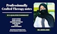 professionally write therapy notes, soap notes, case studies
