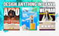 design stunning canva flyer or anything using canva