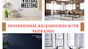 design office mockup and custom zoom virtual backgrounds