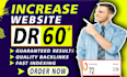 increase domain rating dr ahrefs 60 plus