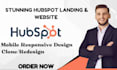 design conversion hubspot landing page, sales funnel website design