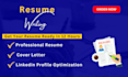 deliver professional resume maker and tech cv writing service