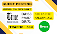 write and publish multiple guestpost on time business news