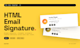 create a clickable and editable HTML email signature