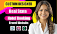create a hotel, travel, or real estate website by using elementor and crocoblock
