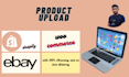 add product upload, product listing to woo commerce, shopify