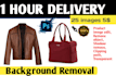do image background removal in a short time or remove object, cut out image edit