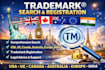 register your trademark in USA, UK, au, ca, eu