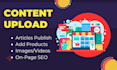 upload content and blog posts as wordpress virtual assistant