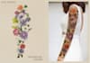 create a beautiful watercolor flowers tattoo design for you
