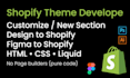 develop shopify themes or customize