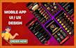 do mobile app ui design, figma app design, ui ux