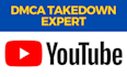 submit dmca to remove youtube videos and images under dmca