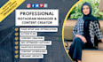 professionally manage and grow your instagram and  create content